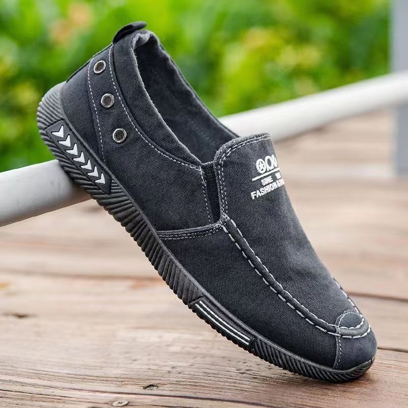 Men's casual canvas slip-on shoes