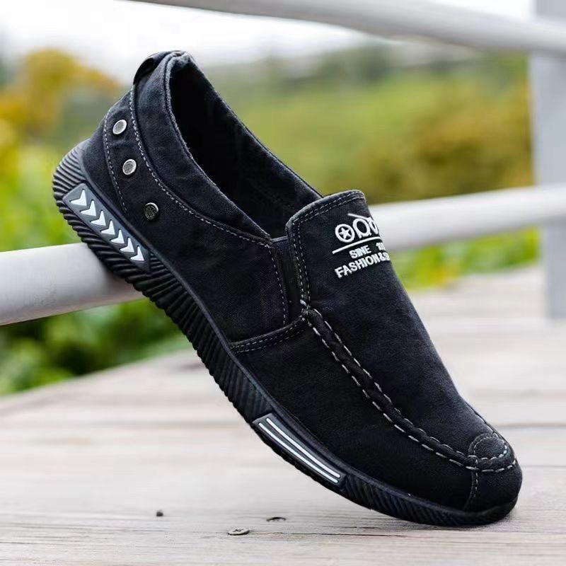 Men's casual canvas slip-on shoes