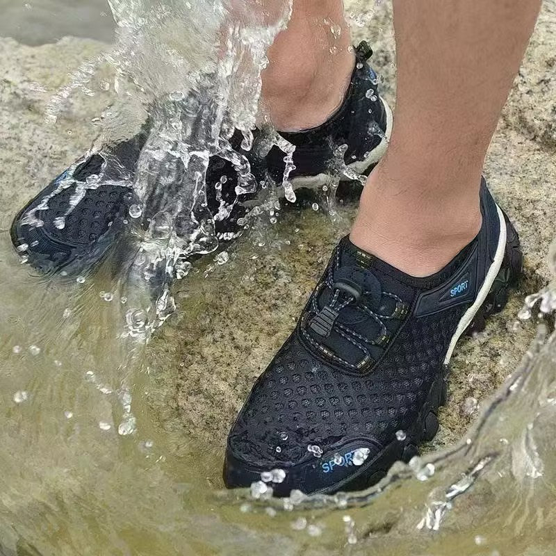 Men's outdoor mesh openwork shoes
