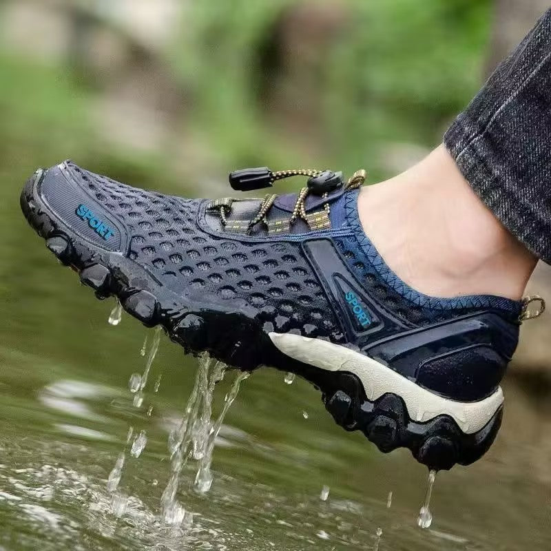 Men's outdoor mesh openwork shoes