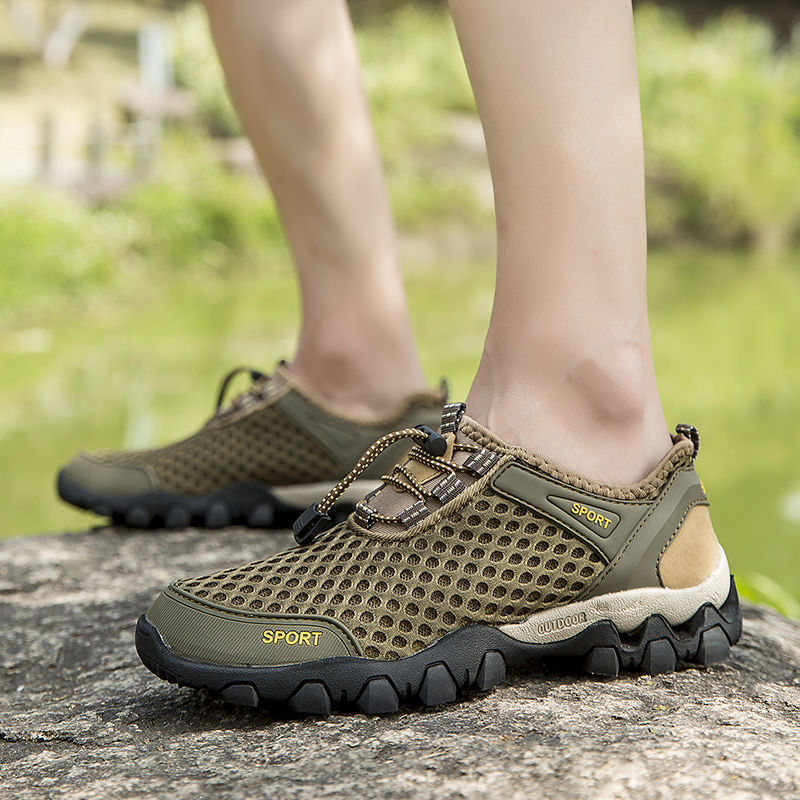 Men's outdoor mesh openwork shoes