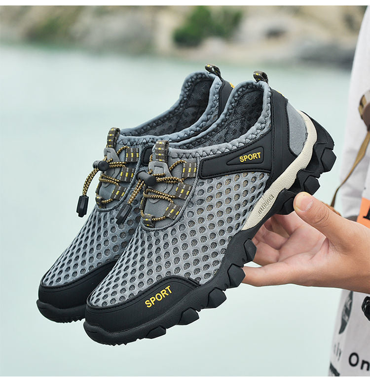 Men's outdoor mesh openwork shoes