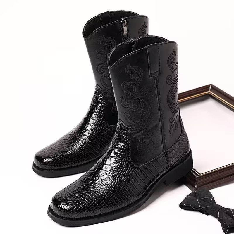 Men's Retro Zipper Boots
