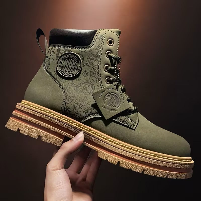 Men's Printed Martin Boots