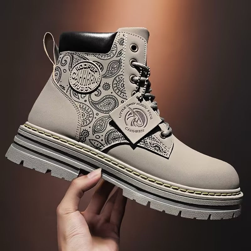Men's Printed Martin Boots