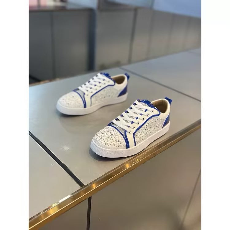 Men's Rhinestone Lace-up Casual Shoes