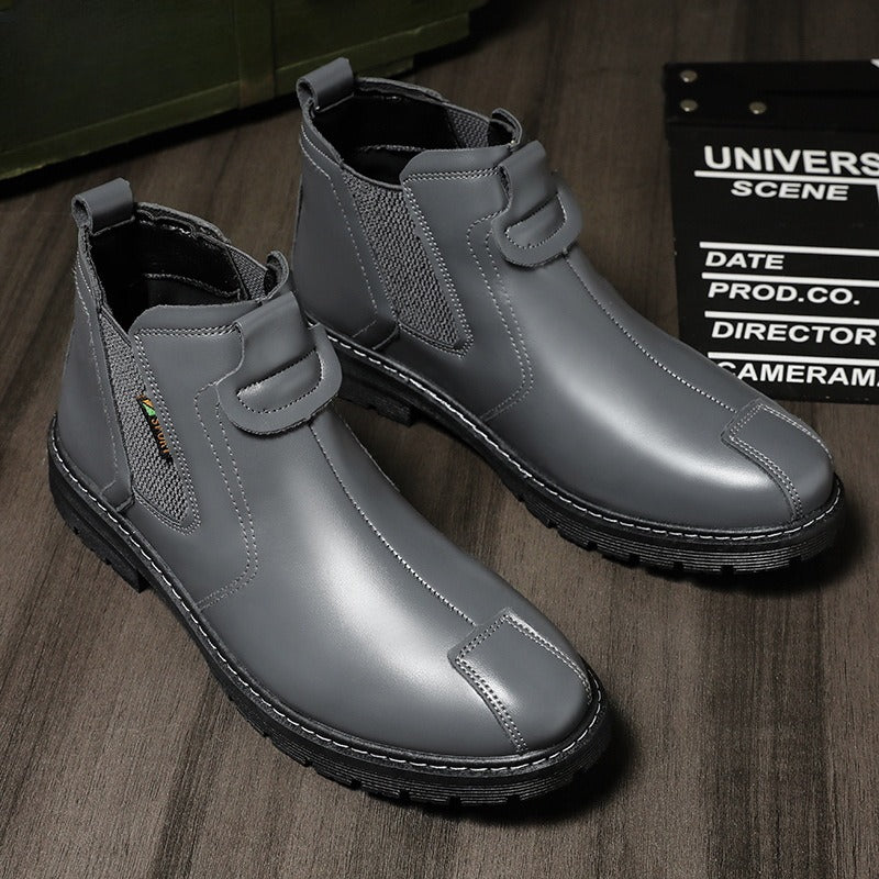 Men's casual comfortable leather ankle boots
