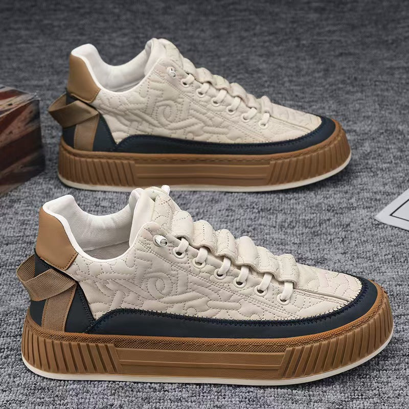 Men's platform slip-on casual shoes