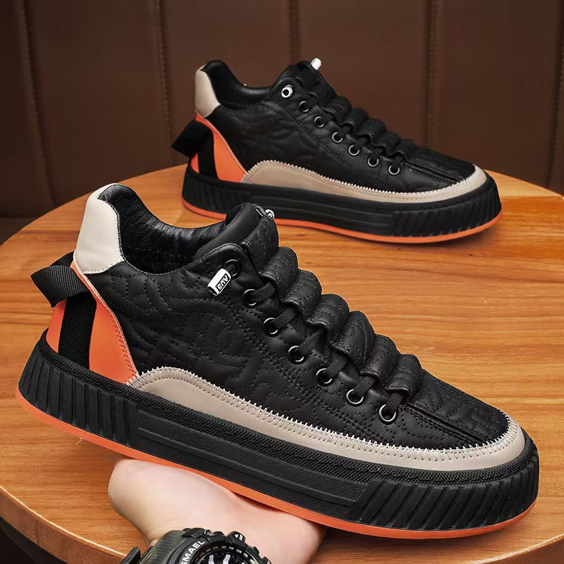 Men's platform slip-on casual shoes