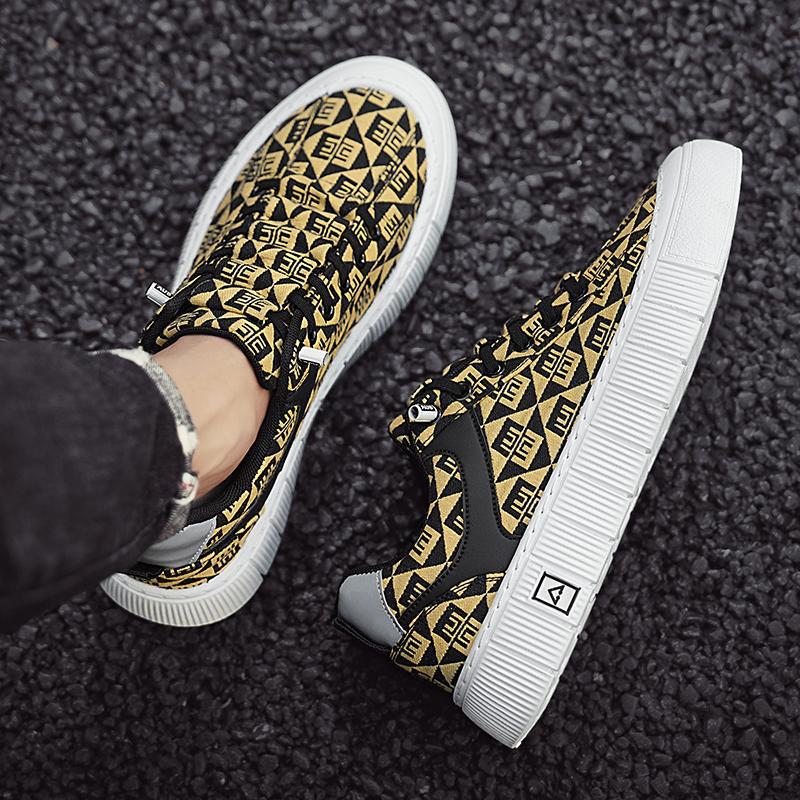 Men's Printed Casual Slip-on Shoes