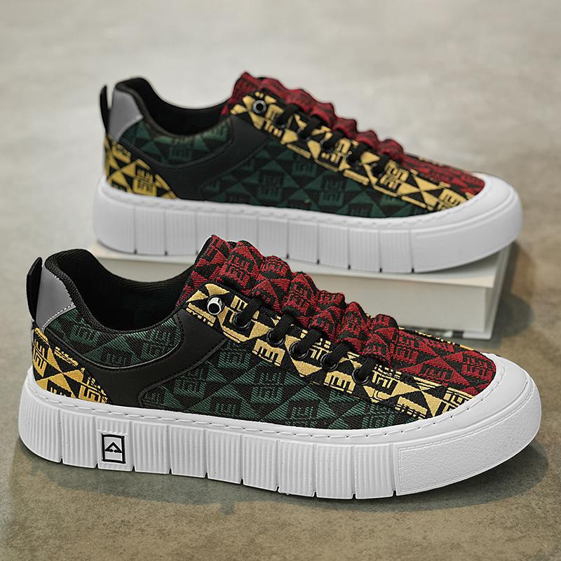 Men's Printed Casual Slip-on Shoes