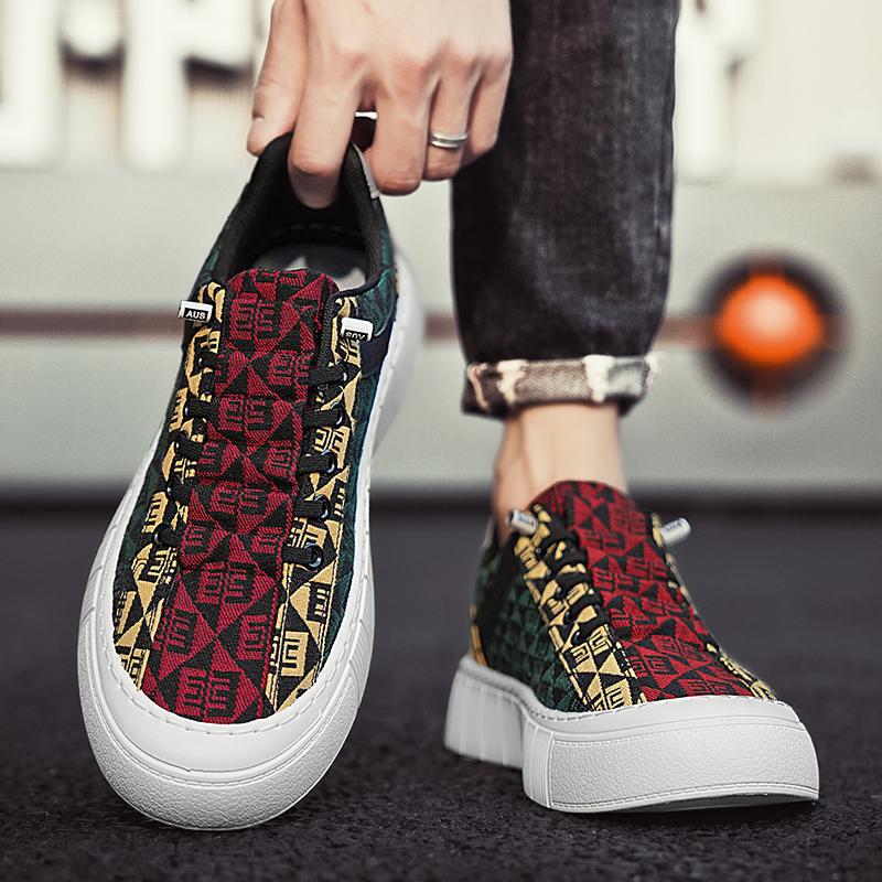 Men's Printed Casual Slip-on Shoes