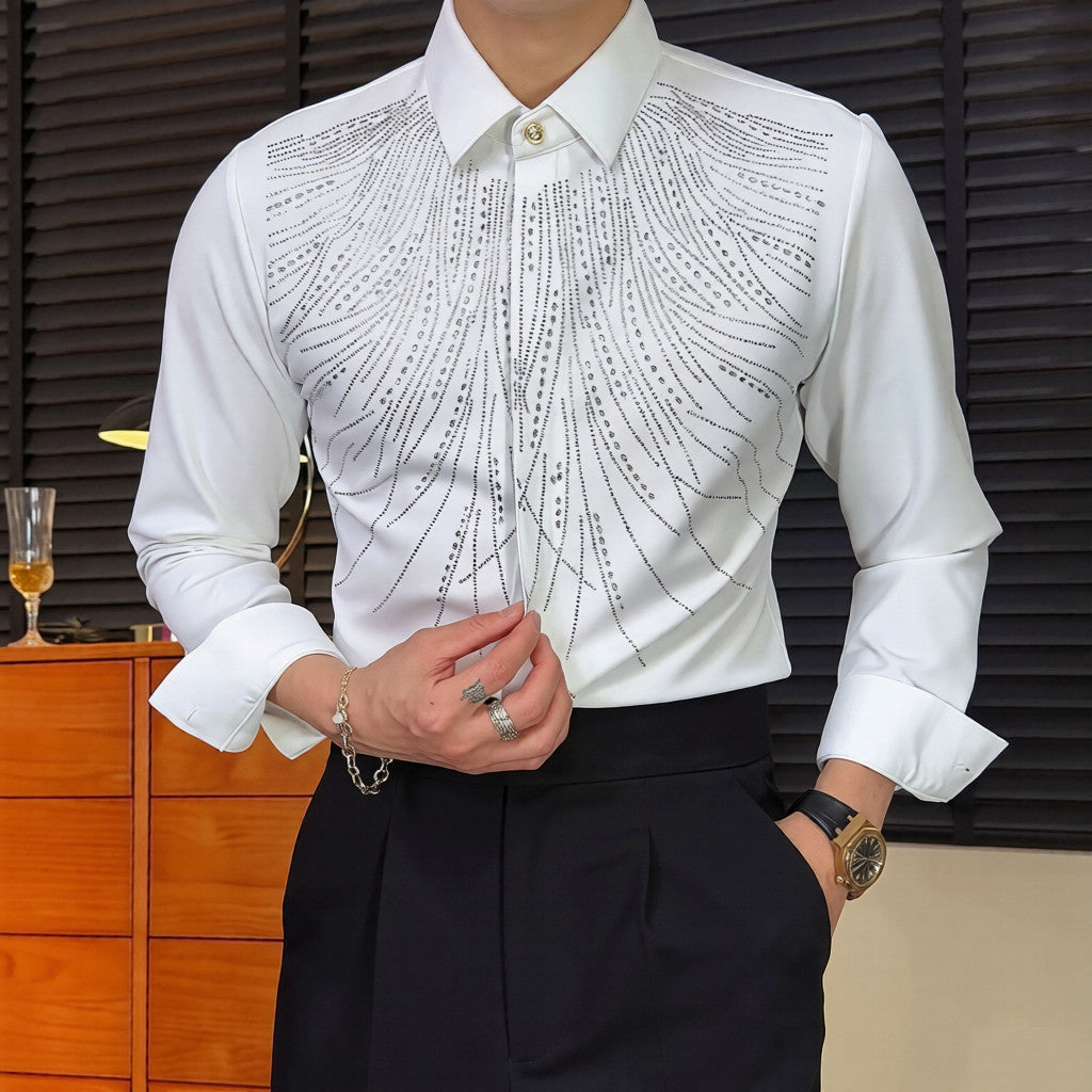 Men's Comfort Rhinestone Shirt