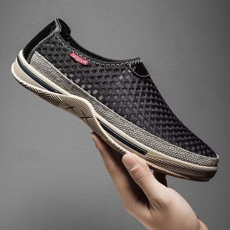 Men's breathable mesh slip-on shoes