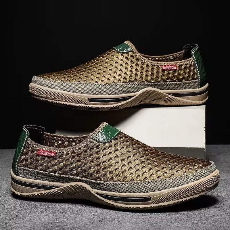 Men's breathable mesh slip-on shoes