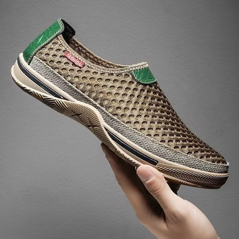 Men's breathable mesh slip-on shoes