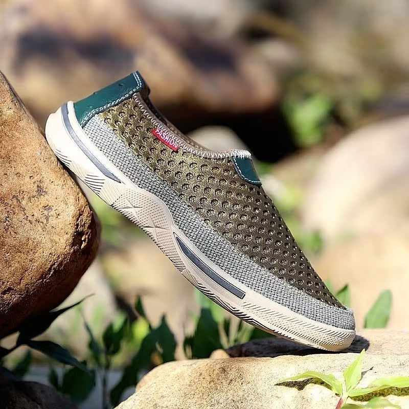 Men's breathable mesh slip-on shoes