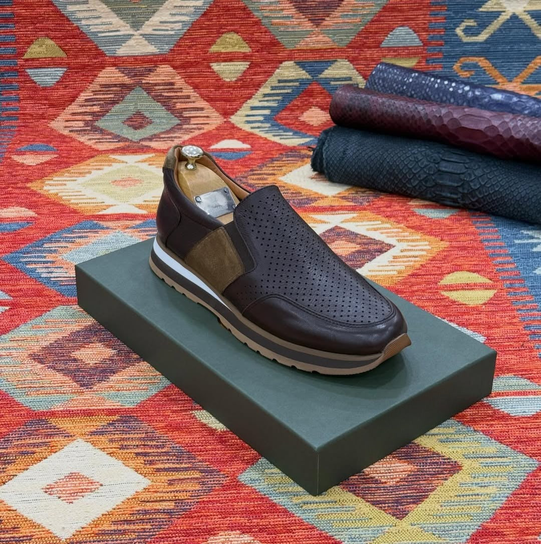 Men's mesh breathable slip-on shoes