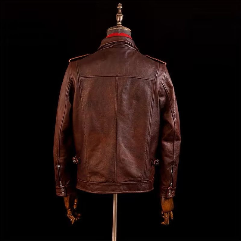 Classic men's leather jacket