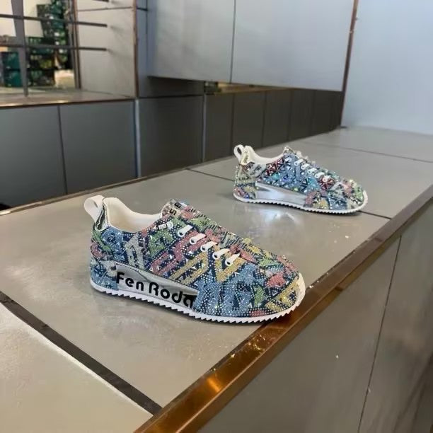 Men's Rhinestone Slip-on Shoes