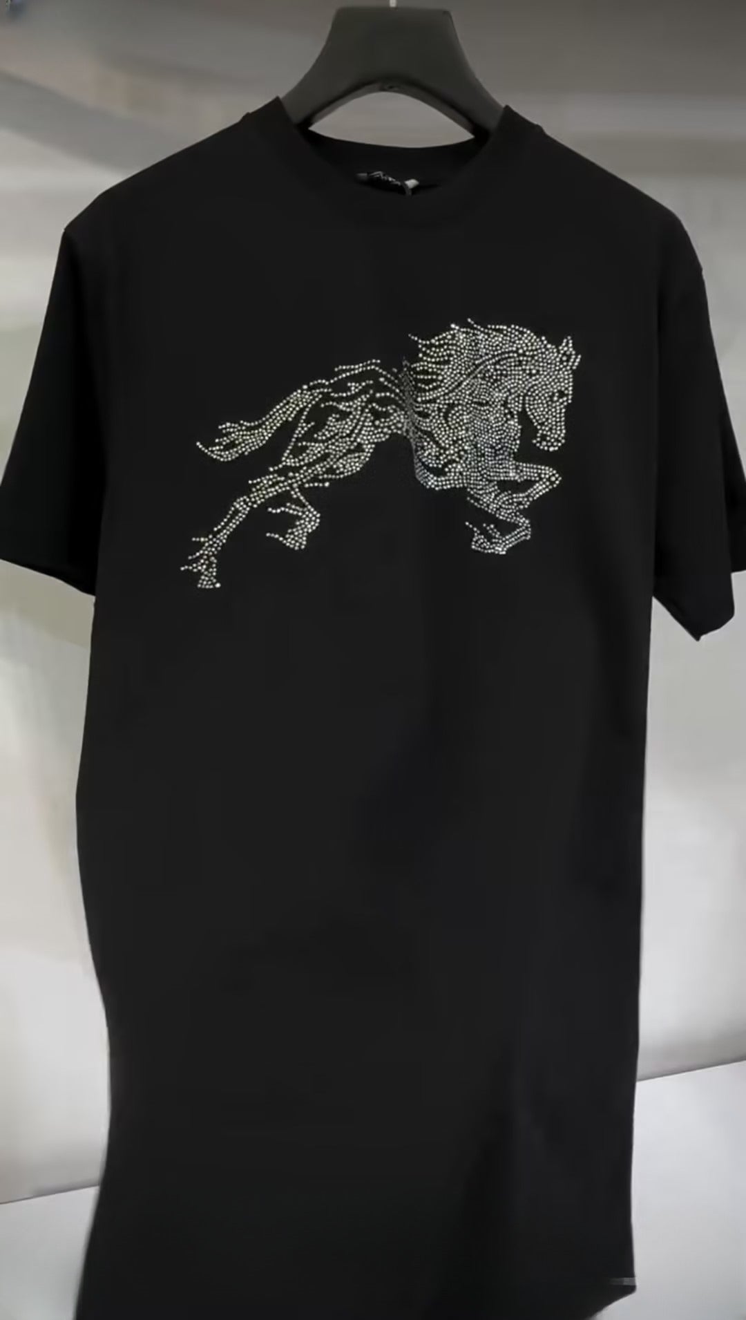 Men's Horse Rhinestone T-shirt