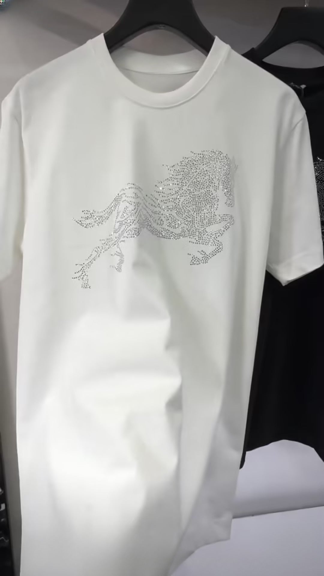 Men's Horse Rhinestone T-shirt