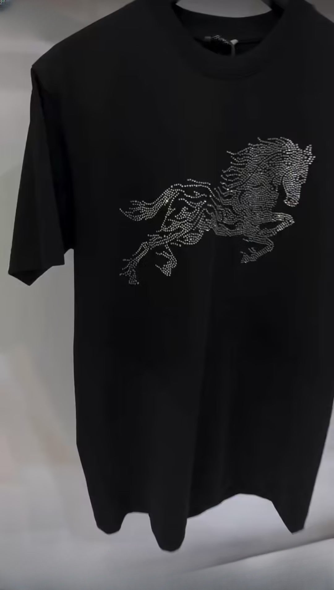 Men's Horse Rhinestone T-shirt