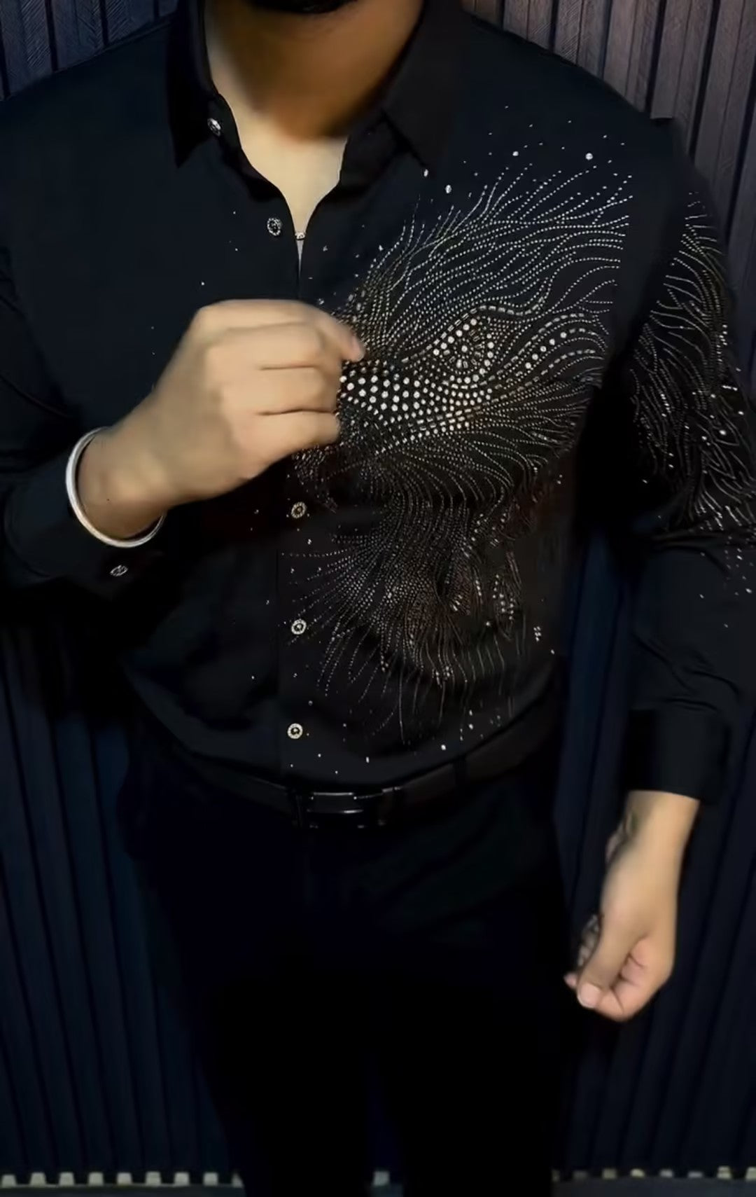 Men's Rhinestone Comfort Shirt