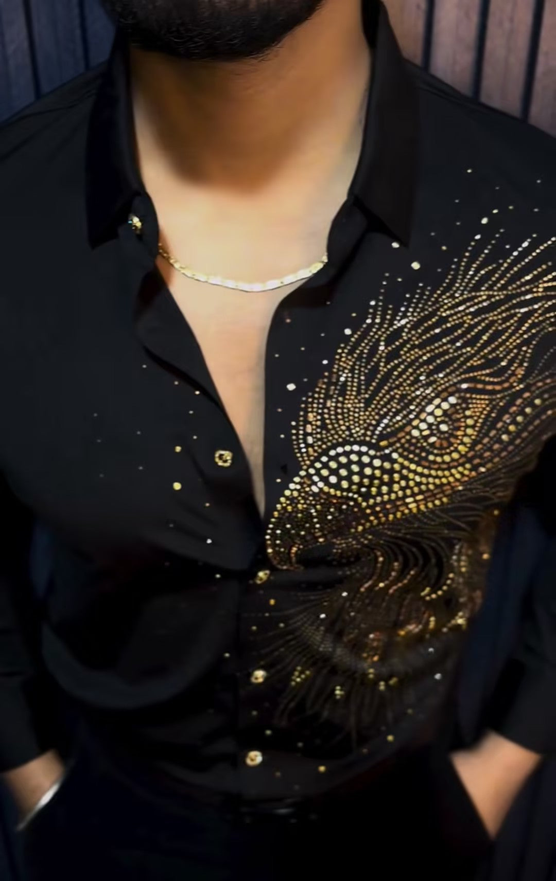Men's Rhinestone Comfort Shirt