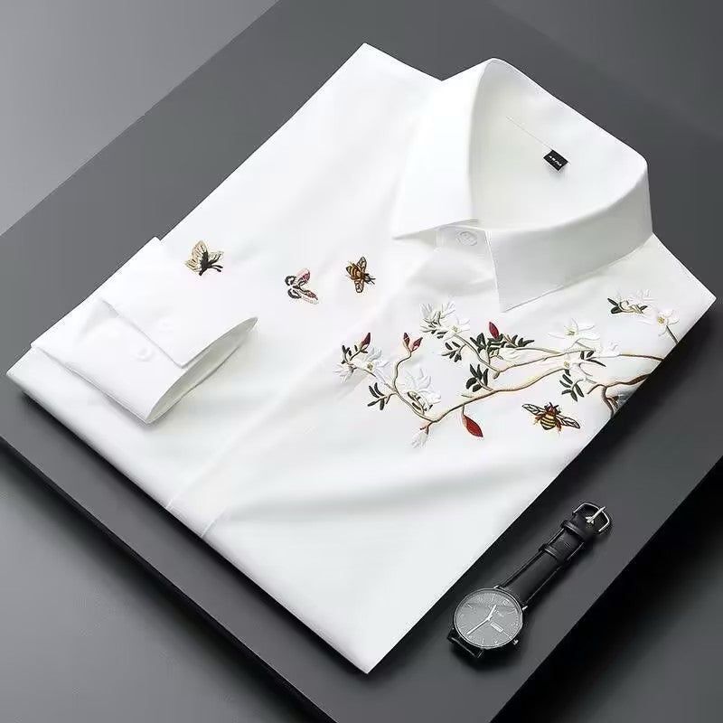 Men's exquisite embroidered shirt