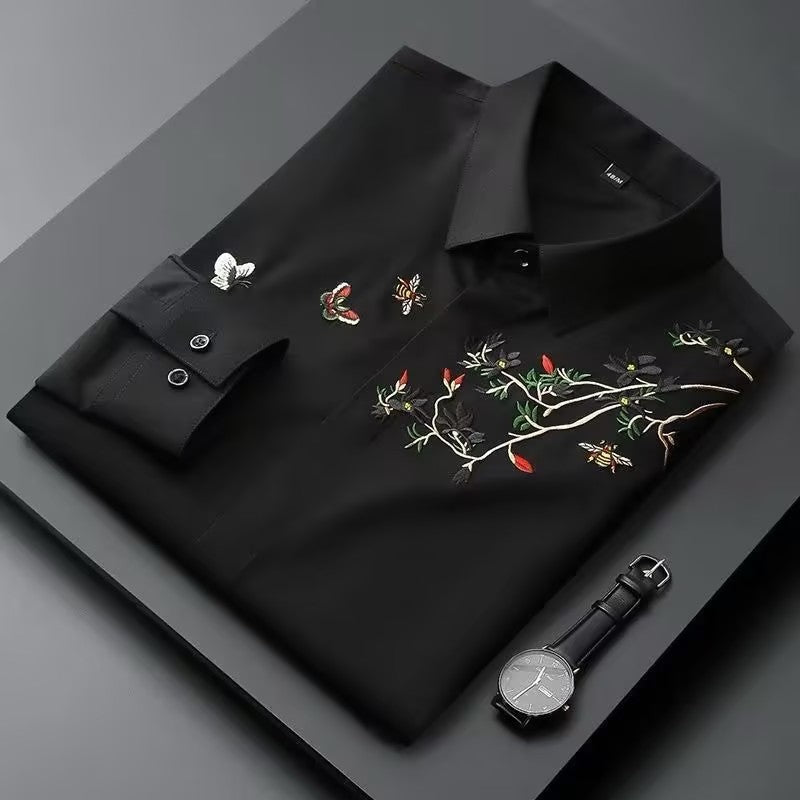 Men's exquisite embroidered shirt