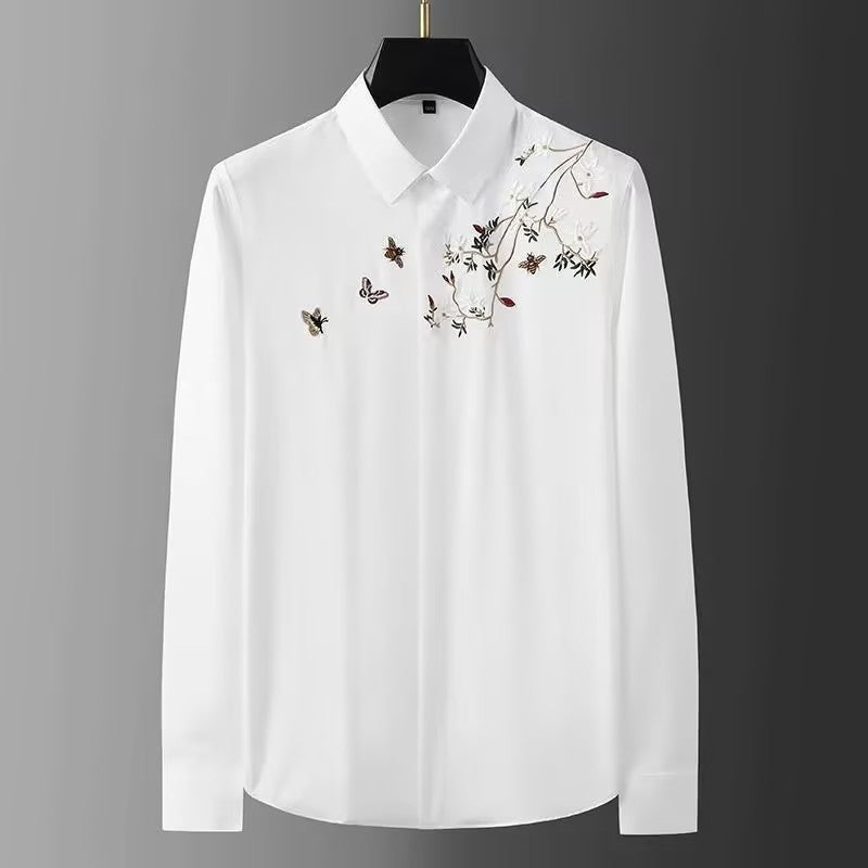 Men's exquisite embroidered shirt