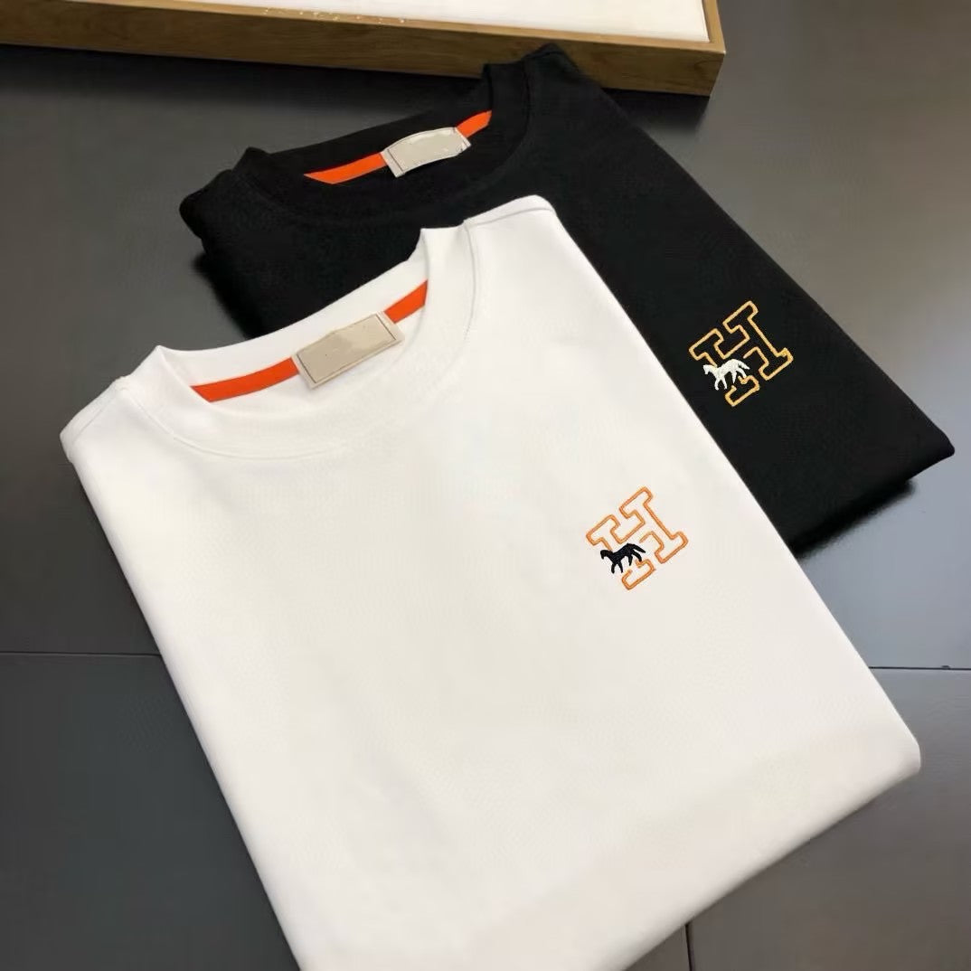 Men's Embroidered Letter Long-Sleeve Top