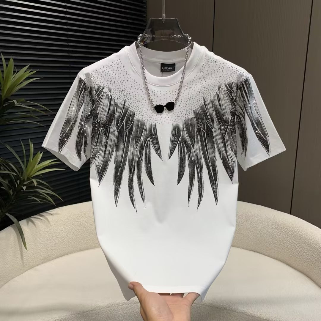 Men's Rhinestone Wings T-shirt