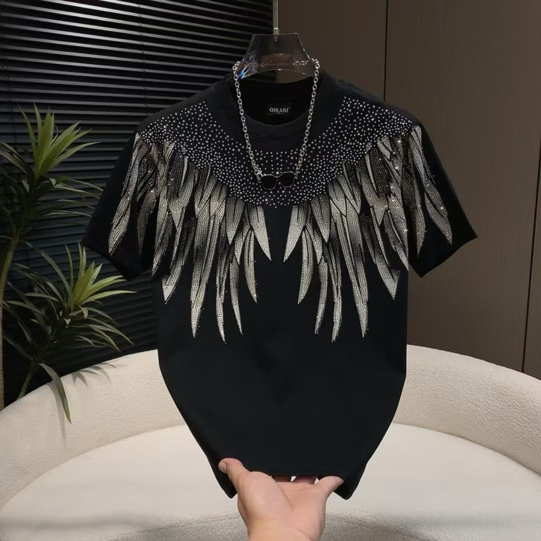 Men's Rhinestone Wings T-shirt