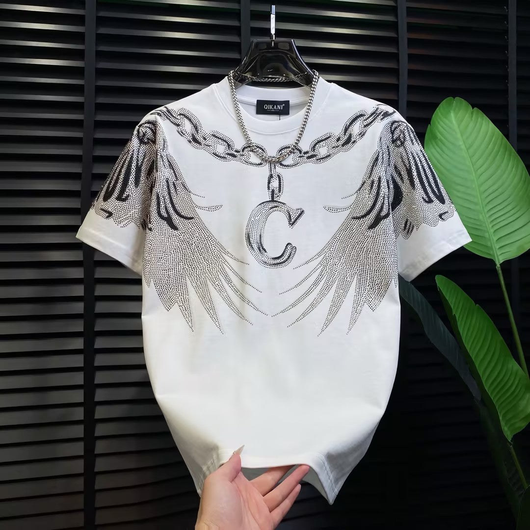 Men's Rhinestone Wing T-shirt