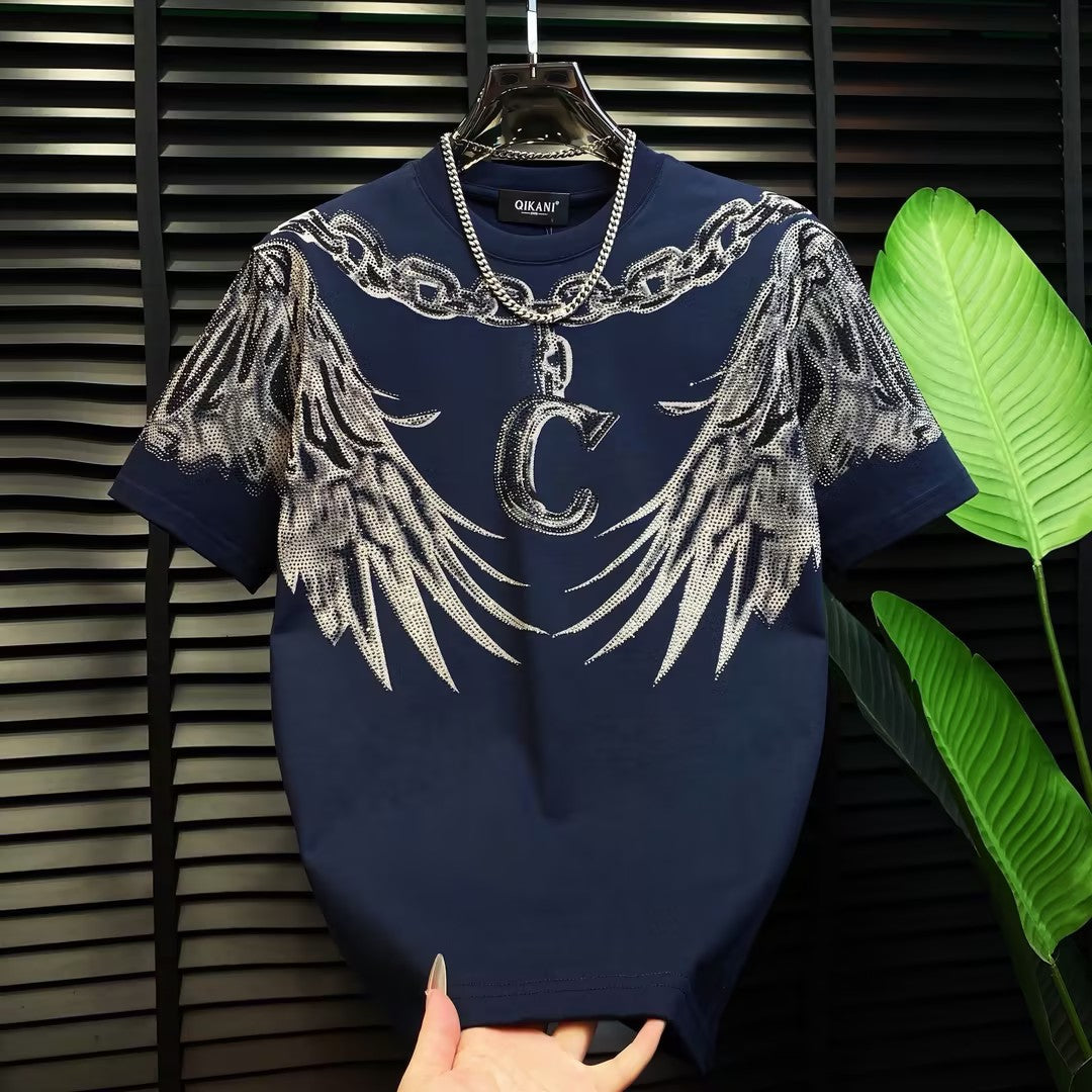 Men's Rhinestone Wing T-shirt