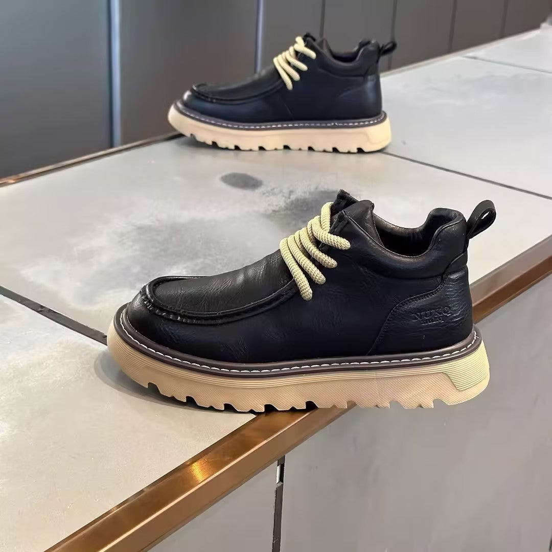 Men's platform comfortable Martin boots
