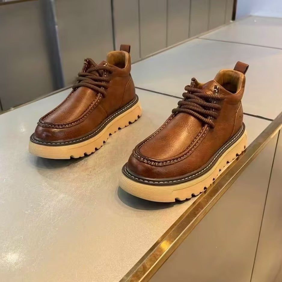 Men's platform comfortable Martin boots