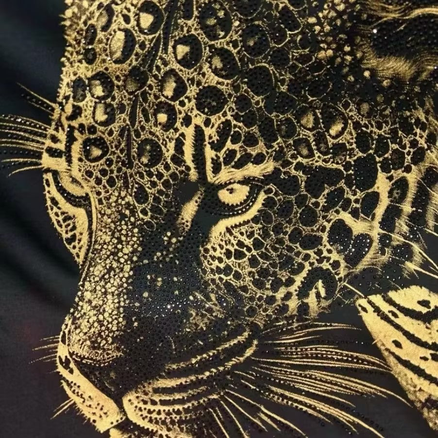 Men's Tiger Rhinestone T-shirt