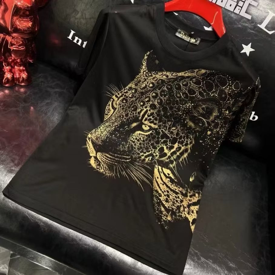 Men's Tiger Rhinestone T-shirt