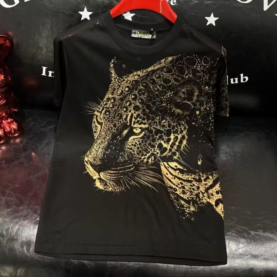 Men's Tiger Rhinestone T-shirt