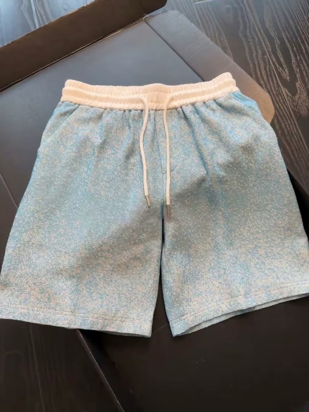 Men's tie-dye athletic shorts