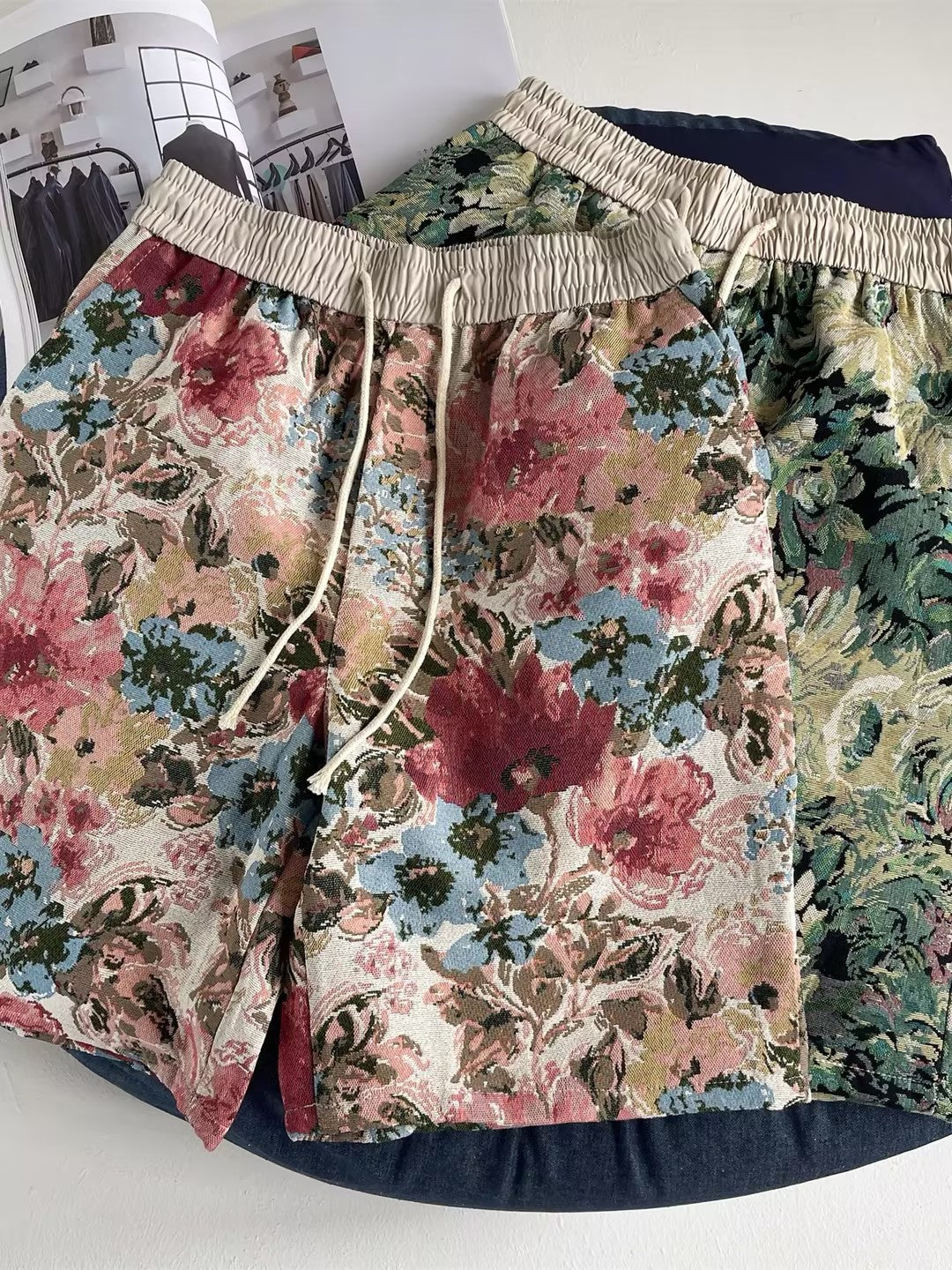 Men's Oil Painting Print Shorts