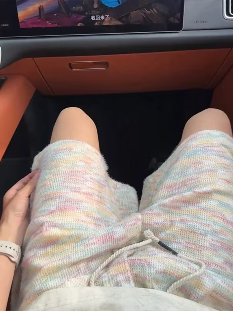 Men's Colorful Furry Shorts