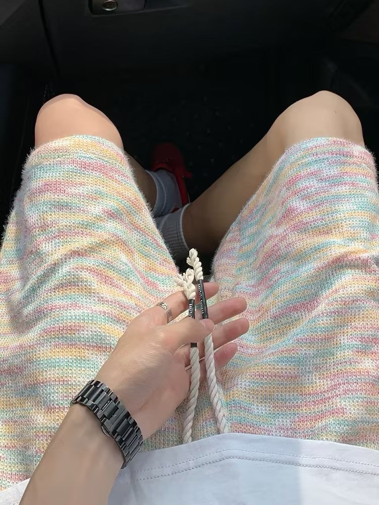 Men's Colorful Furry Shorts