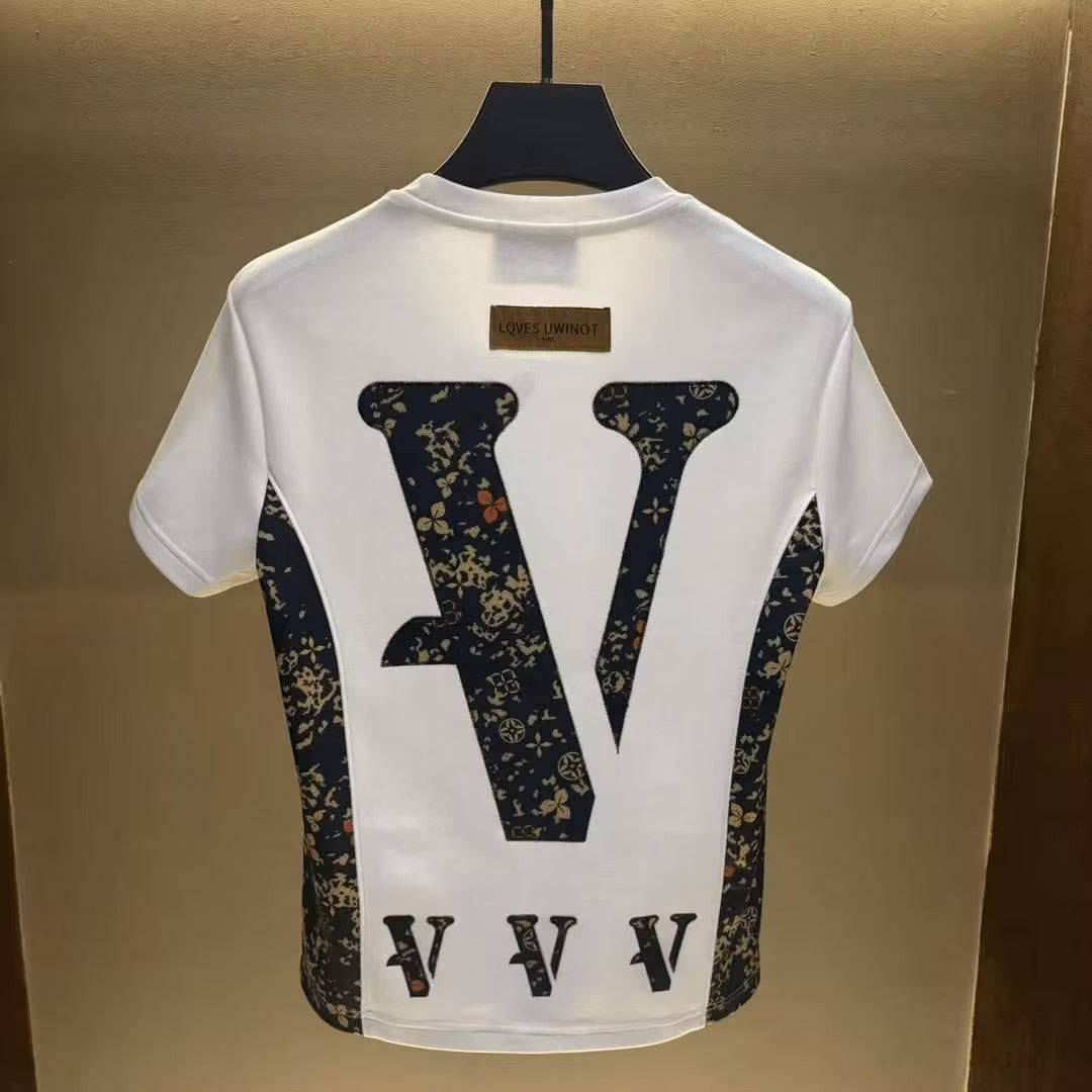 Men's Casual Printed Short-Sleeve and Shorts Set