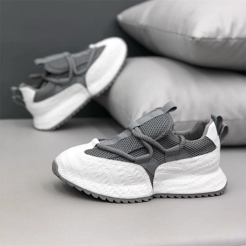 Men's color-blocked mesh sneakers
