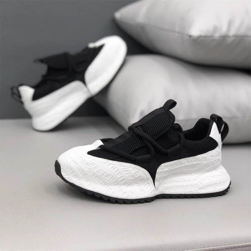 Men's color-blocked mesh sneakers