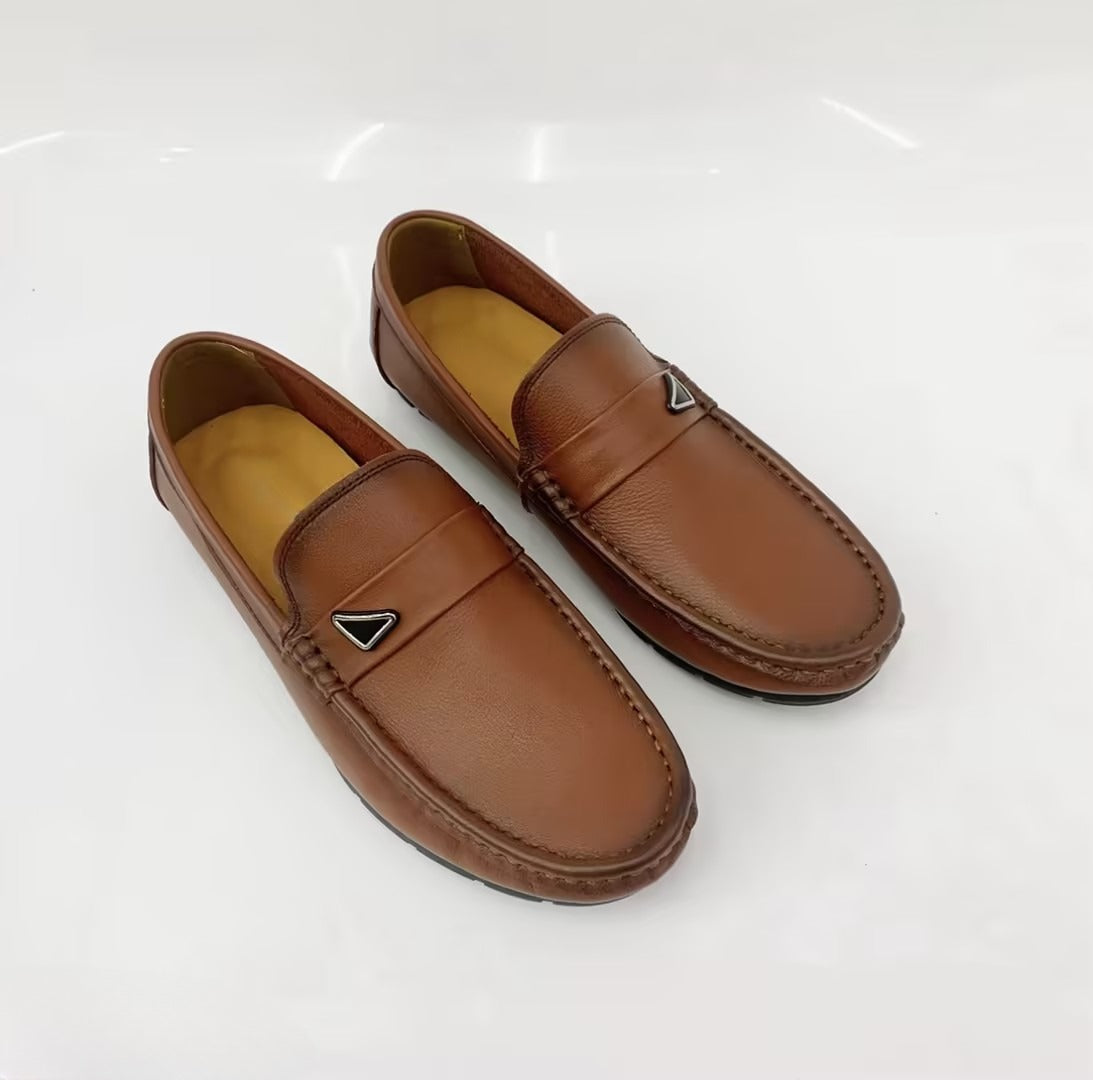 Men's extra soft leather slip-on shoes